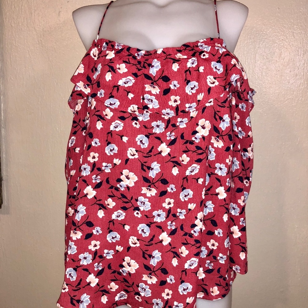 Floral off shoulder top